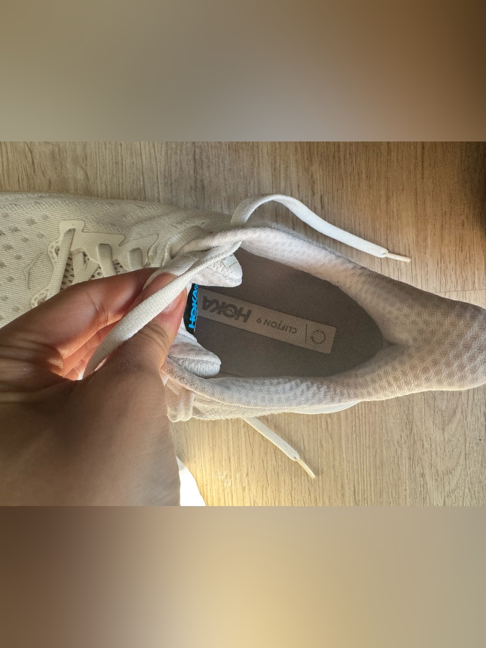 Hoka One One Clifton 9 Women's Running Shoes white size 8 - Picture 5 of 6